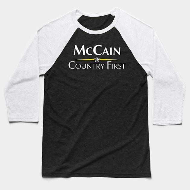 McCain Country First Baseball T-Shirt by skittlemypony